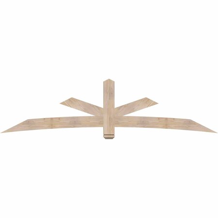 Ekena Millwork Alberta Smooth Timber Gable Bracket, Douglas Fir, 108"W x 27"H x 3 1/2"D x 5 1/2"F, 6/12 Pitch GBW108X27X0406ALB00SDF